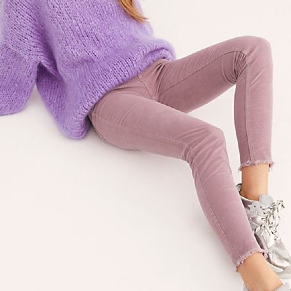 Free People Pants - Free People Modern Mauve Pink Corduroy Pants
